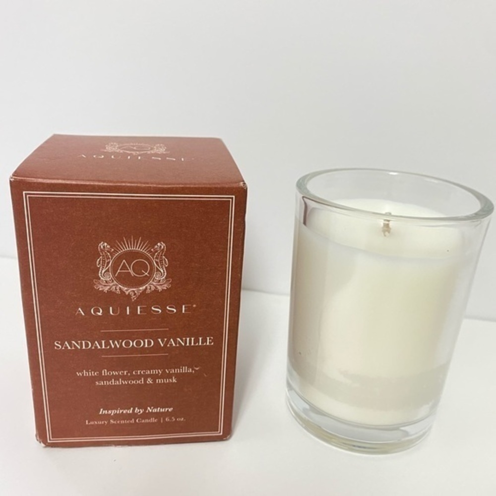 Aquiesse Sandlewood Vanille Luxury Scented Candle 6.5 oz.
